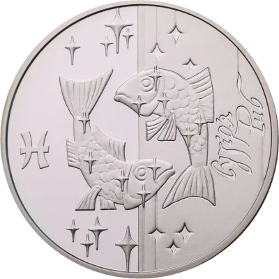 Срібна монета Риби 5 грн.
