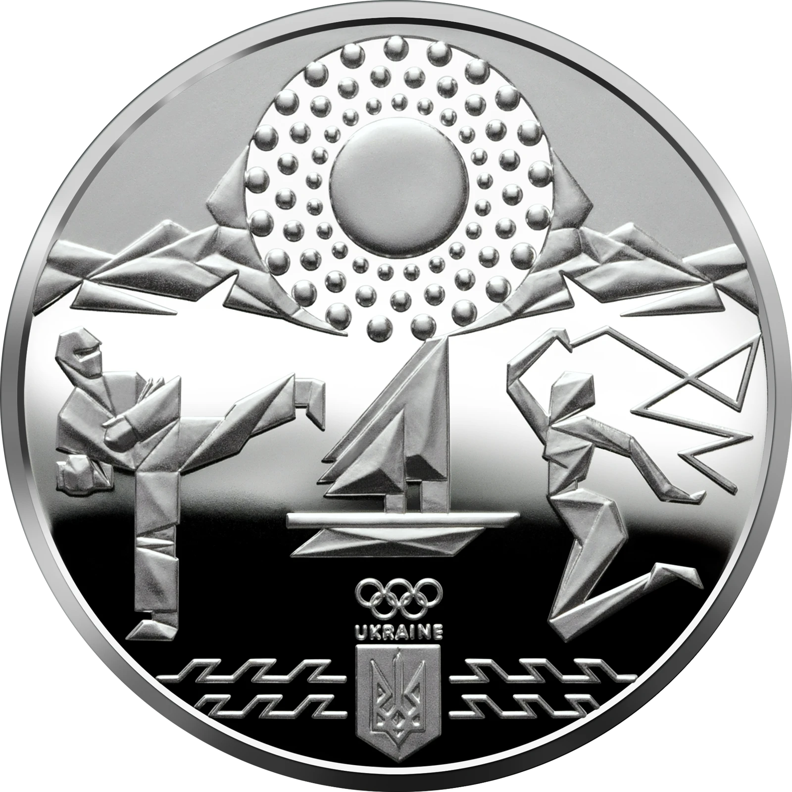 Реверс монети срібла «Срібна монета Ігри XXXII Олімпіади», 2020 рік, 10 ₴